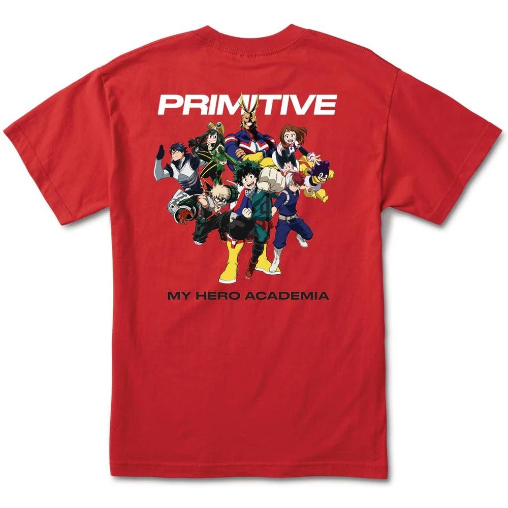 Primitive Skateboarding Men's X My Hero Academia Japanese Anime Tee T-Shirt